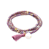 Marina García Zen Boreal Pulsera Plata Baño Oro Perla | 91165UP