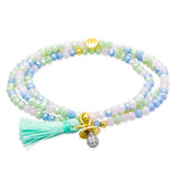 Marina García Zen Chupete Pulsera Plata Baño Oro Circonitas | 90940UB