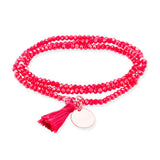 Marina García Zen Coral Pulsera Plata Cristales Strass | 90493UX