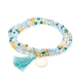 García Zen Ibiza Pulsera Plata Baño Oro Cristales Strass | 91330UX