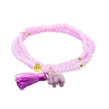 Marina García Zen Lila Pulsera Plata Baño Oro Cristales Strass | 91196UE