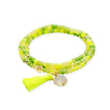 Marina García Zen Pulsera Plata Baño Oro Cuarzo Limón | 91194UAG