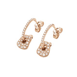 Pendientes Mattioli Mini Puzzle Pendientes Oro Rosa Diamantes | MOR054R402W