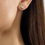 Pendiente Abeja Individual Bee de Chaumet Oro Amarillo y Diamante | 085824