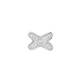 Pendiente Individual Chaumet Jeux de Liens Oro Blanco Diamantes | 083467
