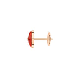 Pendiente Individual Chaumet Jeux de Liens Oro Rosa Cornalina Roja y Diamante | 085125