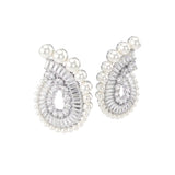 Pendientes Ariana Grande x Swarovski Baño Rodio Circonitas y Perlas de Cristal | 5720869