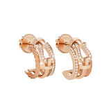 Pendientes FRED Force 10 Rise Oro Rosa Diamantes | 8B0341