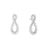 Pendientes Infinity Marina García Plata Rodiada con Circonitas | 90208PB