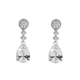 Pendientes Lágrima Marina García Plata Rodiada con Circonitas | 90112PB