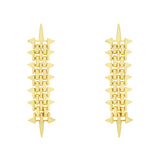 Pendientes Marina García Panther Plata Baño Oro Amarillo | 91239PD