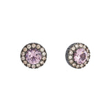 Pendientes Marina García Plata Rodiada con Morganita Rosa | 90118PS