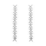 Pendientes Mireia Marina García Plata Rodiada con Circonitas | 90997PB