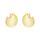 Pendientes Tweed Marina García Plata Baño de Oro | 91227PD