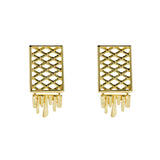 Pendientes Vanderbilt Marina García Plata Baño de Oro | 91192PD