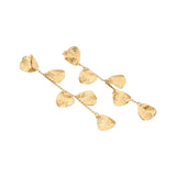 Pendientes Largos AGATHA París Calma Baño Oro 18K | 02380799-157-TU