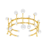 Pulsera Marina García Tsuru Plata Baño de Oro Perlas | 91259UD