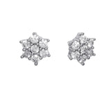 Pendientes Roseta Marina García Plata Rodiada Circonitas | 9389PB