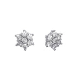 Pendientes Roseta Marina García Plata Rodiada Circonitas | 9389PB