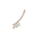 Pendiente Individual Crawler Trío Gold&Roses Saudade Oro Rosa 18K Diamantes | GR-421.3-1/2