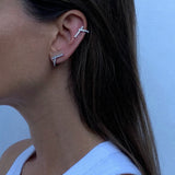 Pendientes Daga Gold&Roses Loulou à Marrakech Oro Blanco 18K Diamantes | GR-265.1