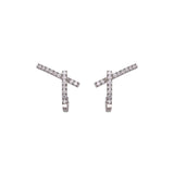 Pendientes Daga Gold&Roses Loulou à Marrakech Oro Blanco 18K Diamantes | GR-265.1