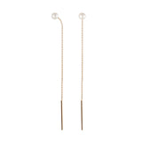 Pendientes Gold&Roses Sunrise Balance oro rosa 18kt perla cultivada | GR-052.3