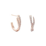 Pendientes Gold&Roses Saudade Oro Rosa 18K Diamantes | GR-579.3