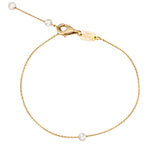 Pulsera Gold&Roses Sunrise Drop oro amarillo y perlas | GR-083