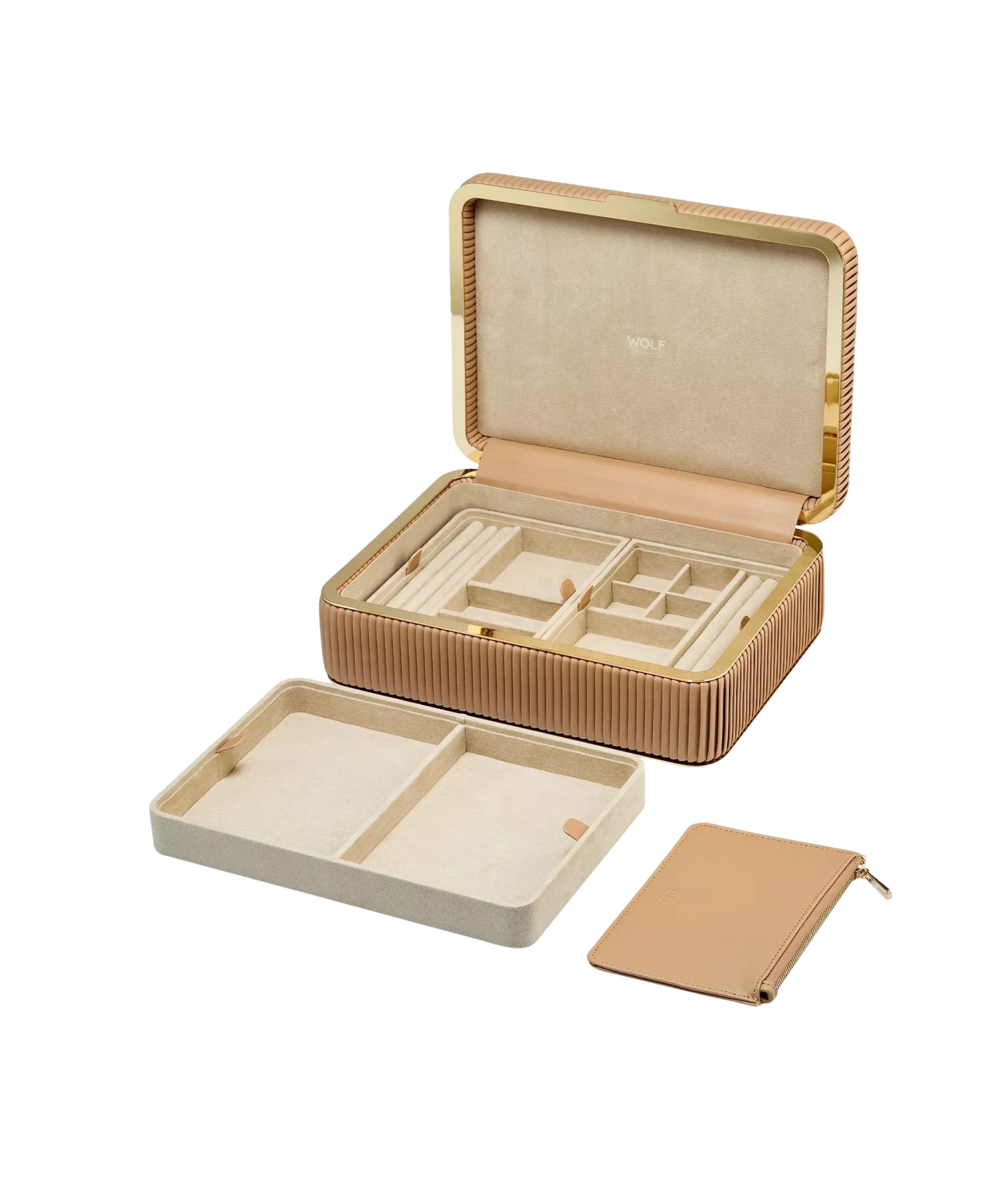 Joyero WOLF Bella Clásico Camel | 781029