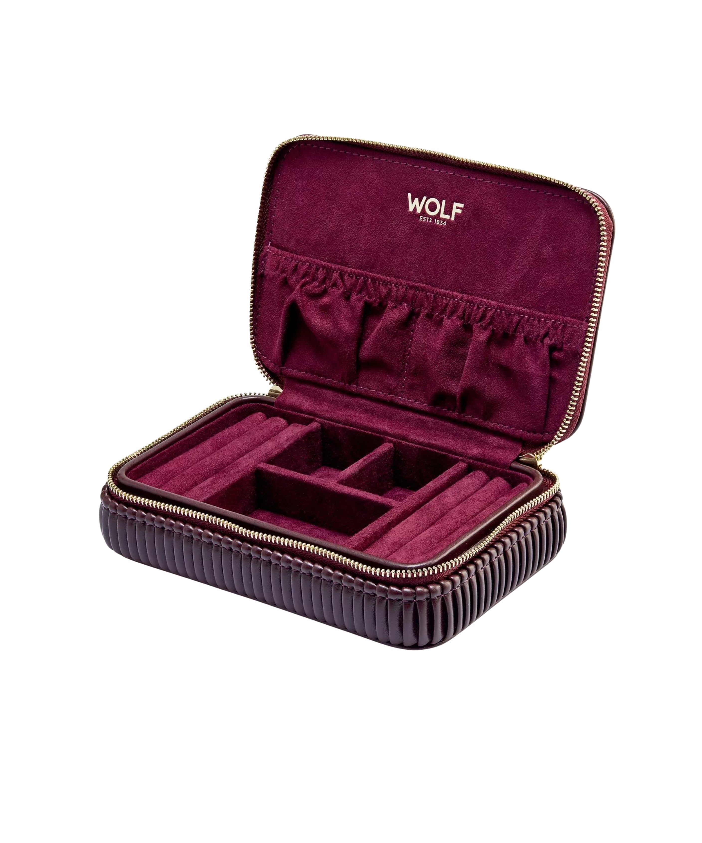 Joyero WOLF Bella Burdeos Estuche de Viaje | 781326
