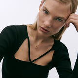 Collar PDPAOLA Letra A Plata Baño Oro Con Piedra de Color | CO01-260-U