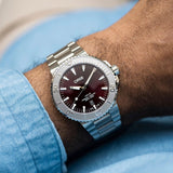 ORIS Aquis Date Relief Cherry 43,5 mm | 01 733 7730 4158-07 8 24 05PEB