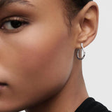 Pendientes de Aro Air Mini PDPAOLA Plata con Baño de Rodio | AR02-F52-U