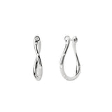 Pendientes de Aro Air Mini PDPAOLA Plata con Baño de Rodio | AR02-F52-U