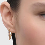 Pendientes de Aro Gloss Multicolor PDPAOLA Plata con Baño de Oro 18K | AR01-G26-U