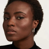 Pendientes de Aro Super Nova PDPAOLA Plata con Baño de Rodio | AR02-503-U