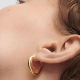 Pendientes de Aro Volcano PDPAOLA Plata con Baño de Oro 18K | AR01-C29-U