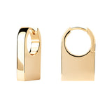 Aros PDPAOLA Chicago Plata Baño Oro | AR01-C33-U