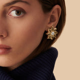 Pendientes de Clip AGATHA París Nº13 Perla Sol Dorado Vintage | 02380702-294-TU