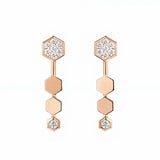 Pendientes Bee de Chaumet Oro Rosa 18K y Diamantes | 085202