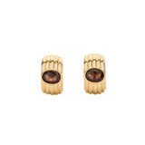 Pendientes Largos AGATHA París Haussmann Circonita Marrón y Dorado | 02380751-236-TU