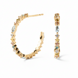 Pendientes de Aro PDPAOLA Lotus  Plata Baño Oro | AR01-C78-U
