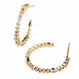 Pendientes de Aro PDPAOLA Lotus  Plata Baño Oro | AR01-C78-U