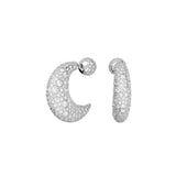 Pendientes Luna SWAROVSKI Blanco con Baño de Rodio | 5666179