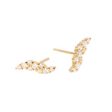 Pendientes PDPAOLA Natura Trepador Plata Baño Oro | AR01-808-U