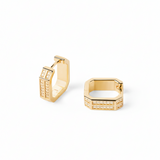 Pendientes de Aro PDPAOLA Olympia Plata Baño Oro | AR01-941-U
