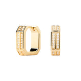 Pendientes de Aro PDPAOLA Olympia Plata Baño Oro | AR01-941-U