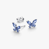 Pendientes de Botón PANDORA Mariposa Azul - 294230C01