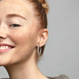 Pendientes de aro PANDORA Plata y Corazones grandes - 296319CZ